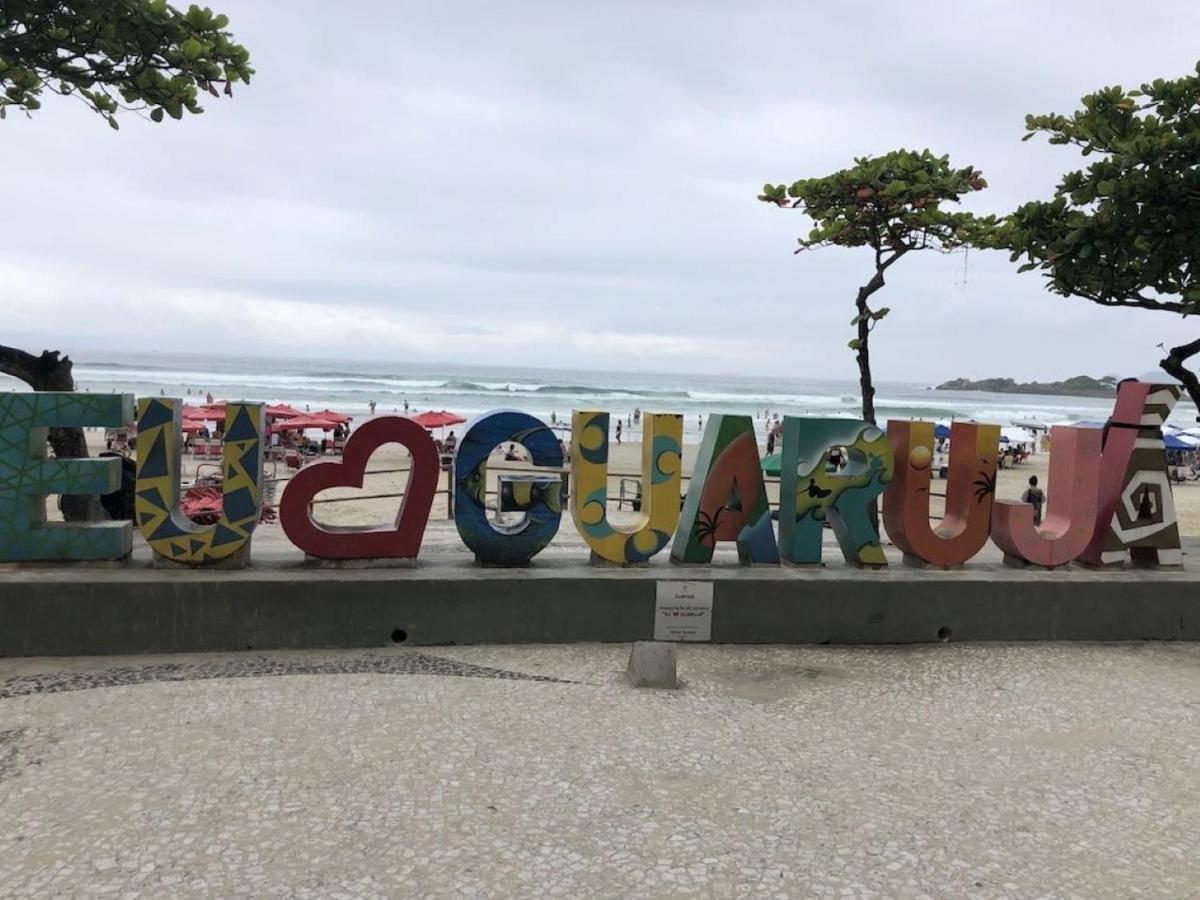 Estudio Charmoso Um Minuto A Pe Do Mar Guaruja Bagian luar foto